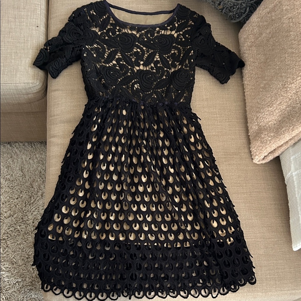 Elegant Black Lace Dress